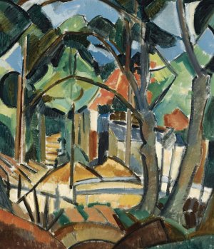 Huis Tussen Bomen by Lodewijk Schelfhout Oil Painting