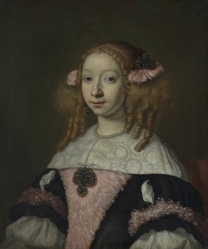 Adriana Jacobusdr Hinlopen by Lodewijk Van Der Helst Oil Painting