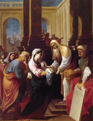 Presentation in the Temple painting by Lodovico Carracci