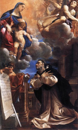The Virgin Appearing to St Hyacinth by Lodovico Carracci Oil Painting