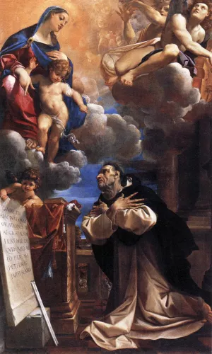 The Virgin Appearing to St Hyacinth Oil painting by Lodovico Carracci