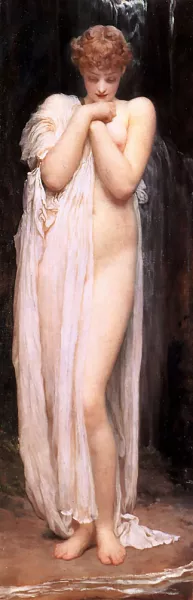 A Bather 2 painting by Lord Frederick Leighton