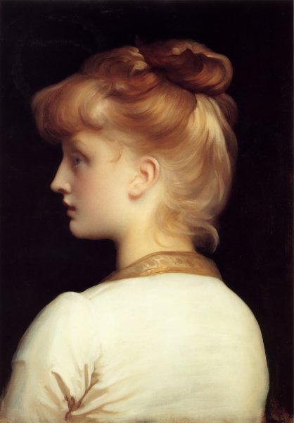 A Girl by Lord Frederick Leighton - Hand-Painted Oil Painting Reproduction