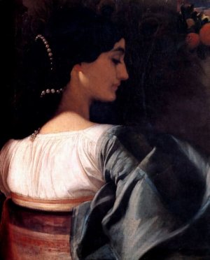 An Italian Lady Oil painting by Lord Frederick Leighton