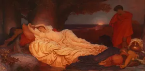 Cymon and Iphigenia by Lord Frederick Leighton - Oil Painting Reproduction