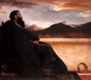 David at Rest Oil painting by Lord Frederick Leighton