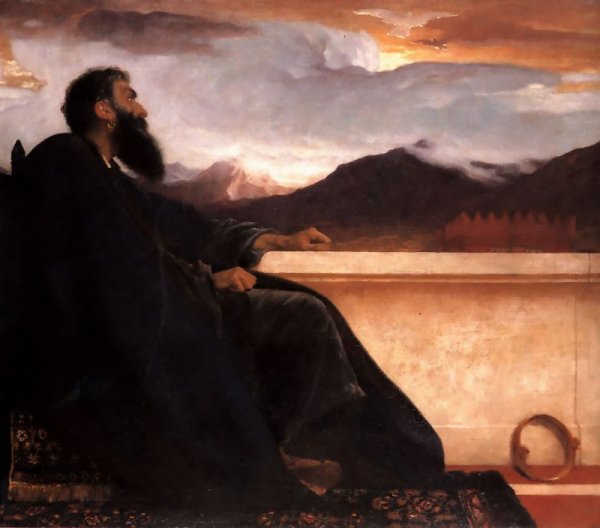 David at Rest by Lord Frederick Leighton - Hand-Painted Oil Painting Reproduction