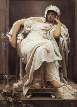 Faticida Oil painting by Lord Frederick Leighton
