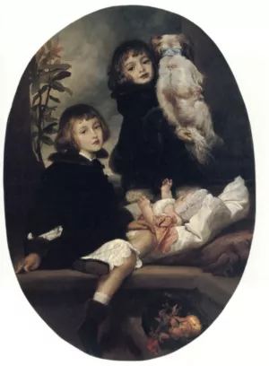 Ida Adrian and Frederic Marryat by Lord Frederick Leighton Oil Painting