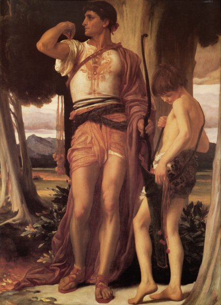 Jonathan's Token to David by Lord Frederick Leighton - Hand-Painted Oil Painting Reproduction