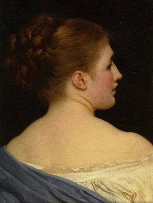 Lily Oil painting by Lord Frederick Leighton