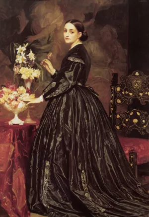 Mrs James Guthrie by Lord Frederick Leighton Oil Painting