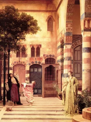 Old Damascus, Jew's Quarter by Lord Frederick Leighton - Oil Painting Reproduction