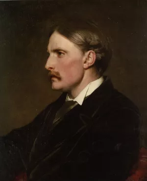Portrait of Henry Evans Gordon by Lord Frederick Leighton - Oil Painting Reproduction