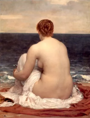 Psamathe by Lord Frederick Leighton Oil Painting