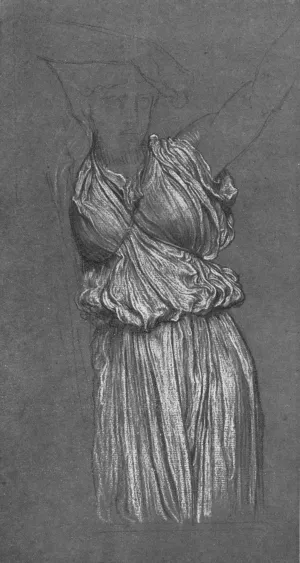 Study of Drapery for the Last Watch of Hero Oil painting by Lord Frederick Leighton