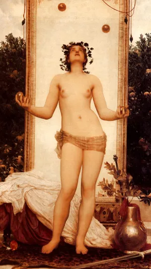 The Antique Juggling Girl Oil painting by Lord Frederick Leighton
