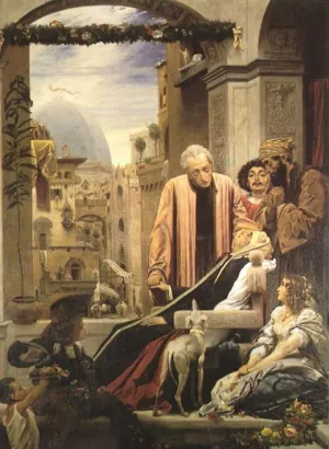 The Death of Brunelleschi by Lord Frederick Leighton Oil Painting