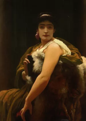 Twixt Hope and Fear by Lord Frederick Leighton Oil Painting