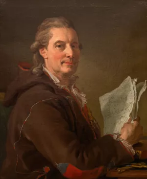 Fredric Henric af Chapman, Admiral by Lorens Pasch The Younger Oil Painting