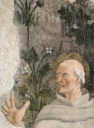 St Bernardino of Siena by Lorentino D'Arezzo Oil Painting