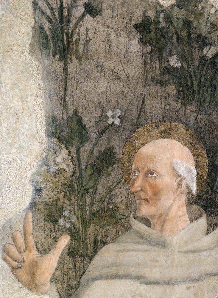 St Bernardino of Siena by Lorentino D'Arezzo - Hand-Painted Oil Painting Reproduction