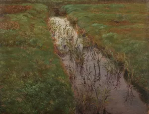 A Ditch by Lorenz Frolich Oil Painting