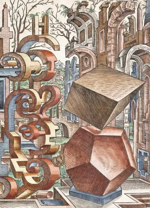 Geometria et Perspectiva 04 by Lorenz Stoer Oil Painting