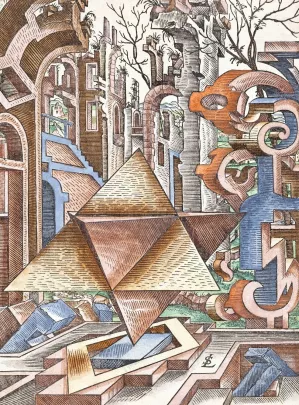 Geometria et Perspectiva 06 by Lorenz Stoer Oil Painting