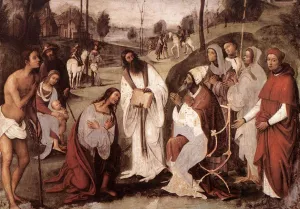 Conversion of St Valerian by Lorenzo Costa - Oil Painting Reproduction