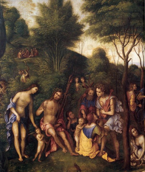 Main Product Photo of The Reign of Comus Detail Painting by Lorenzo Costa