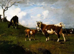 Altopiano also known as Pollone by Lorenzo Delleani - Oil Painting Reproduction