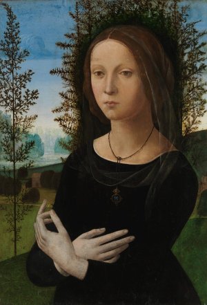Portrait of a Young Woman by Lorenzo Di Credi Oil Painting