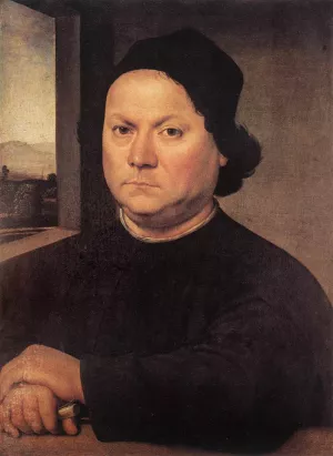 Portrait of Perugino painting by Lorenzo Di Credi