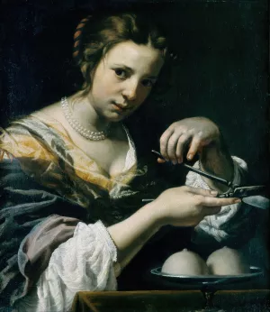 Saint Agatha by Lorenzo Lippi Oil Painting