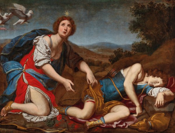 The Death of Adonis by Lorenzo Lippi - Hand-Painted Oil Painting Reproduction