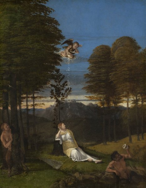 Main Product Photo of Allegory of Chastity  Painting by Lorenzo Lotto
