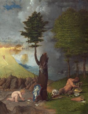 Allegory of Virtue and Vice by Lorenzo Lotto Oil Painting