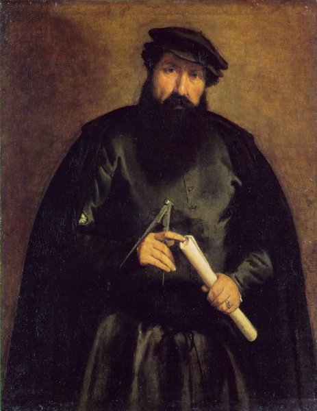 Main Product Photo of Architect Painting by Lorenzo Lotto