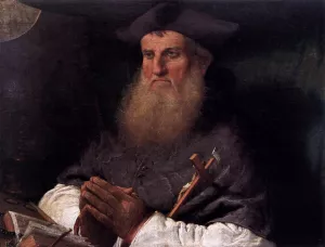 Bishop Tommaso Negri Oil painting by Lorenzo Lotto
