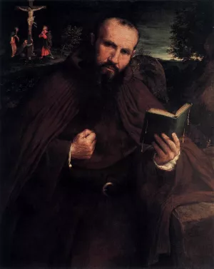 Fra Gregorio Belo di Vicenza by Lorenzo Lotto - Oil Painting Reproduction