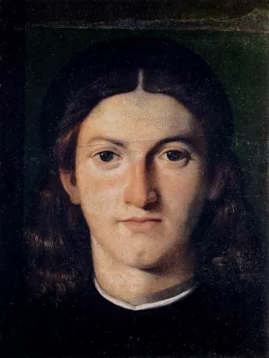 Head of a Young Man painting by Lorenzo Lotto