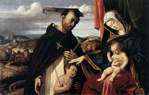 Madonna and Child with St Peter Martyr