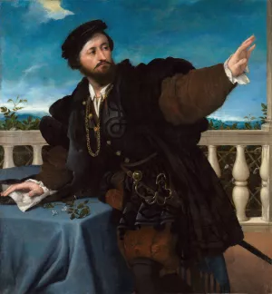 Portrait of a Man by Lorenzo Lotto Oil Painting