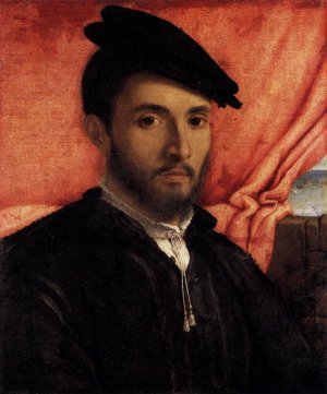 Portrait of a Young Man Oil painting by Lorenzo Lotto