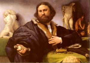 Portrait of Andrea Odoni, 1527 Oil painting by Lorenzo Lotto