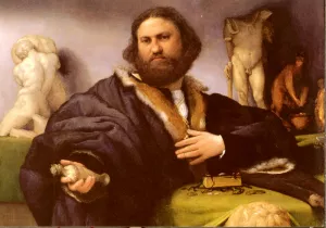 Portrait of Andrea Odoni, 1527 by Lorenzo Lotto Oil Painting