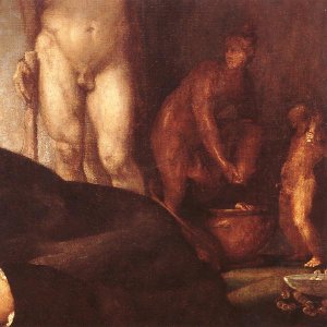 Portrait of Andrea Odoni Detail by Lorenzo Lotto Oil Painting