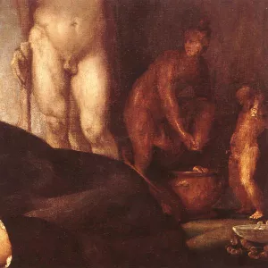 Portrait of Andrea Odoni Detail Oil painting by Lorenzo Lotto