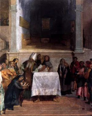 Presentation in the Temple by Lorenzo Lotto Oil Painting